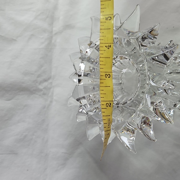 Partylight Aurora 24% Lead Crystal Reversable Candle Holder - Picture 3 of 7